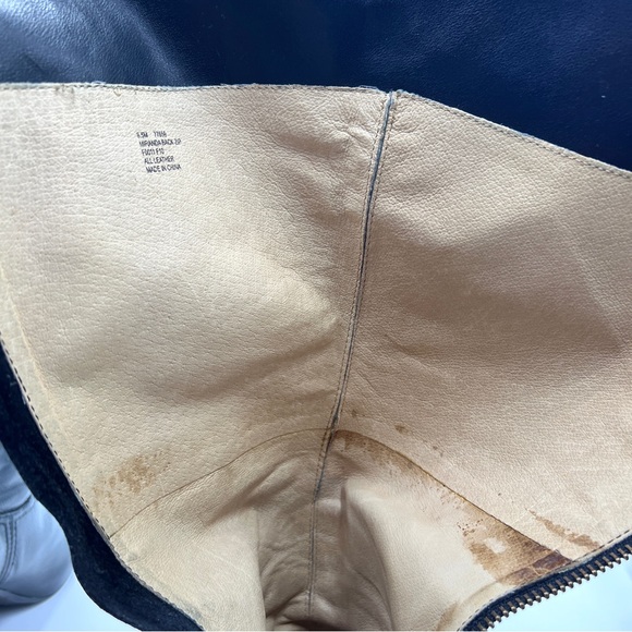 Frye Miranda Back Zip Boots Black Leather Size 8.5 - Picture 14 of 15